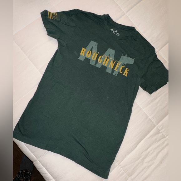 NWOT All American Roughneck Deep Green Workout Athletic T-Shirt - Picture 1 of 5